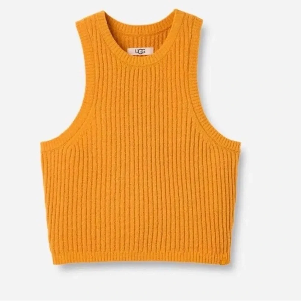 UGG Mustard Women's Elaenia Lightweight
Ribbed Sleep Tank Top - Picture 3 of 12